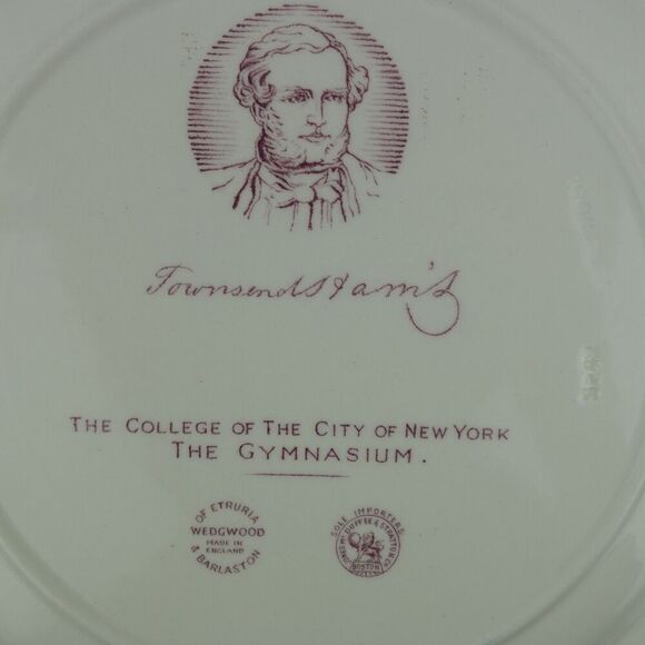Wedgewood Mulberry Plate College Of The City Of New York The Gymnasium - Picture 8 of 9